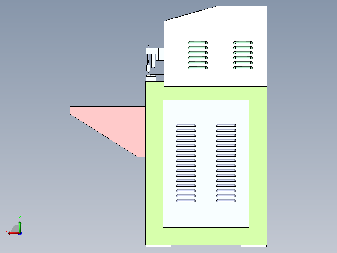 外抽真空包装机后视图