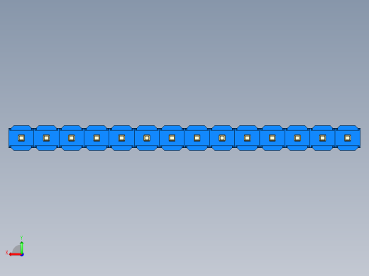 彩色公头100mil（2.54mm）系列-DS1021_blue_1x14p_100mil_Type1_rev1.0后视缩略图