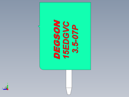 DEGSON 15EDG 系列 3.5mm 插拔式接线端子 FullPack-15EDGVC-3.5-07P-14-00AH右视缩略图