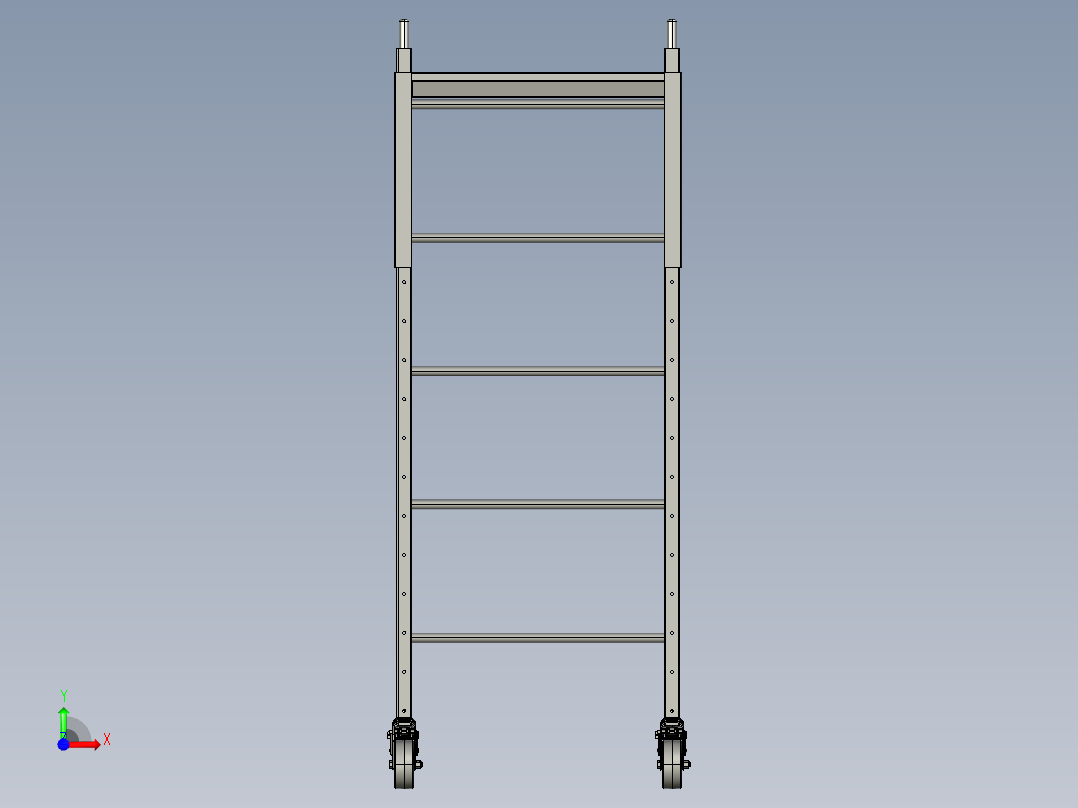 脚手架设计模型前视图