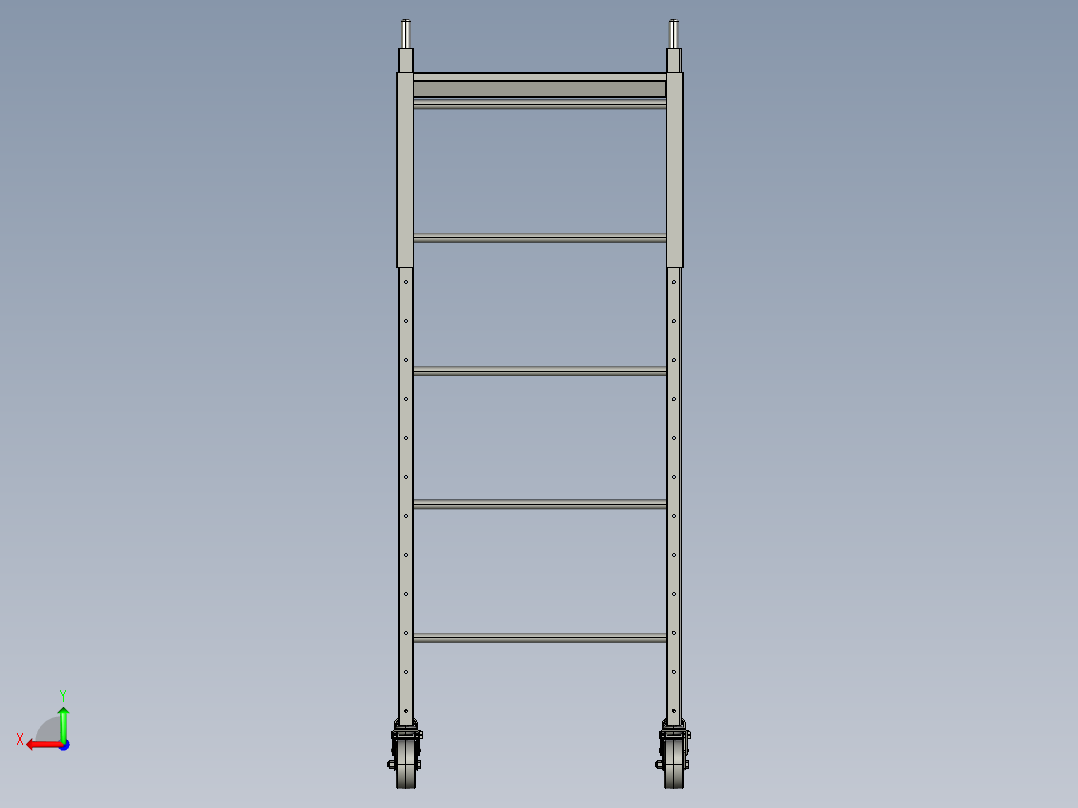 脚手架设计模型后视图