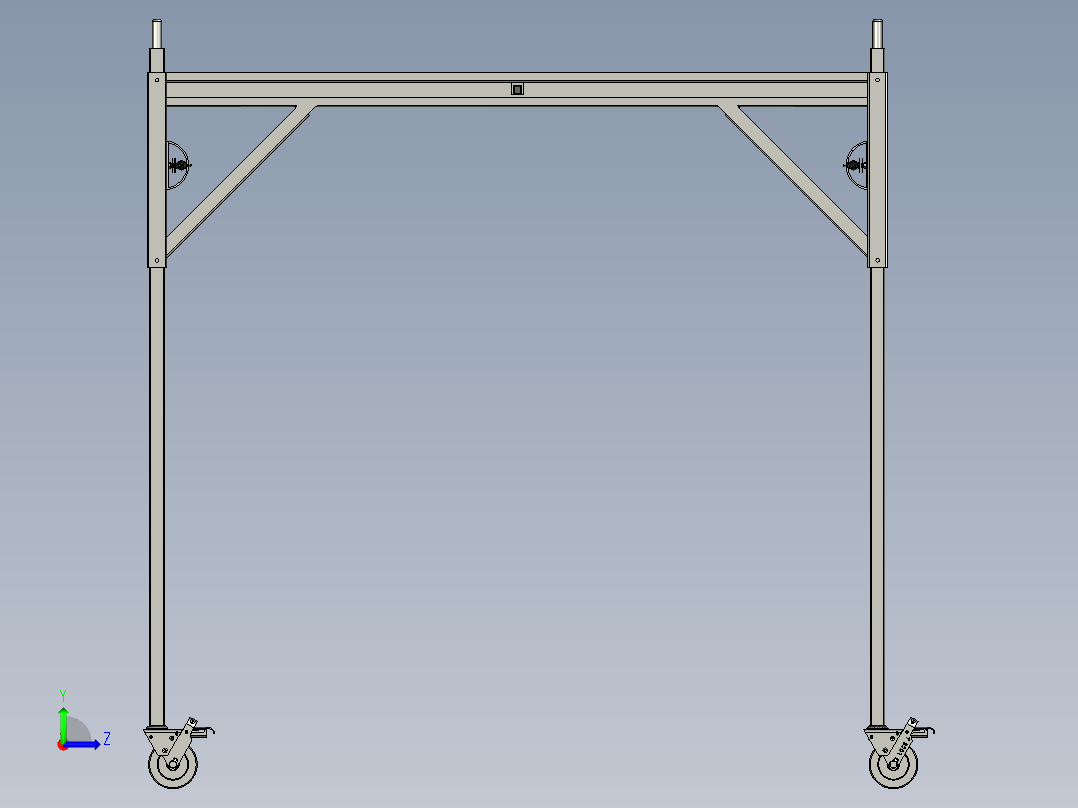脚手架设计模型左视图