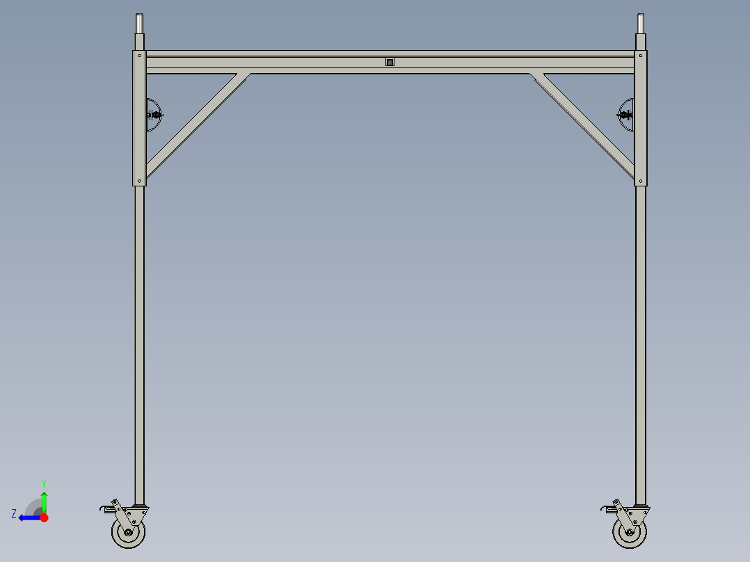 脚手架设计模型右视图