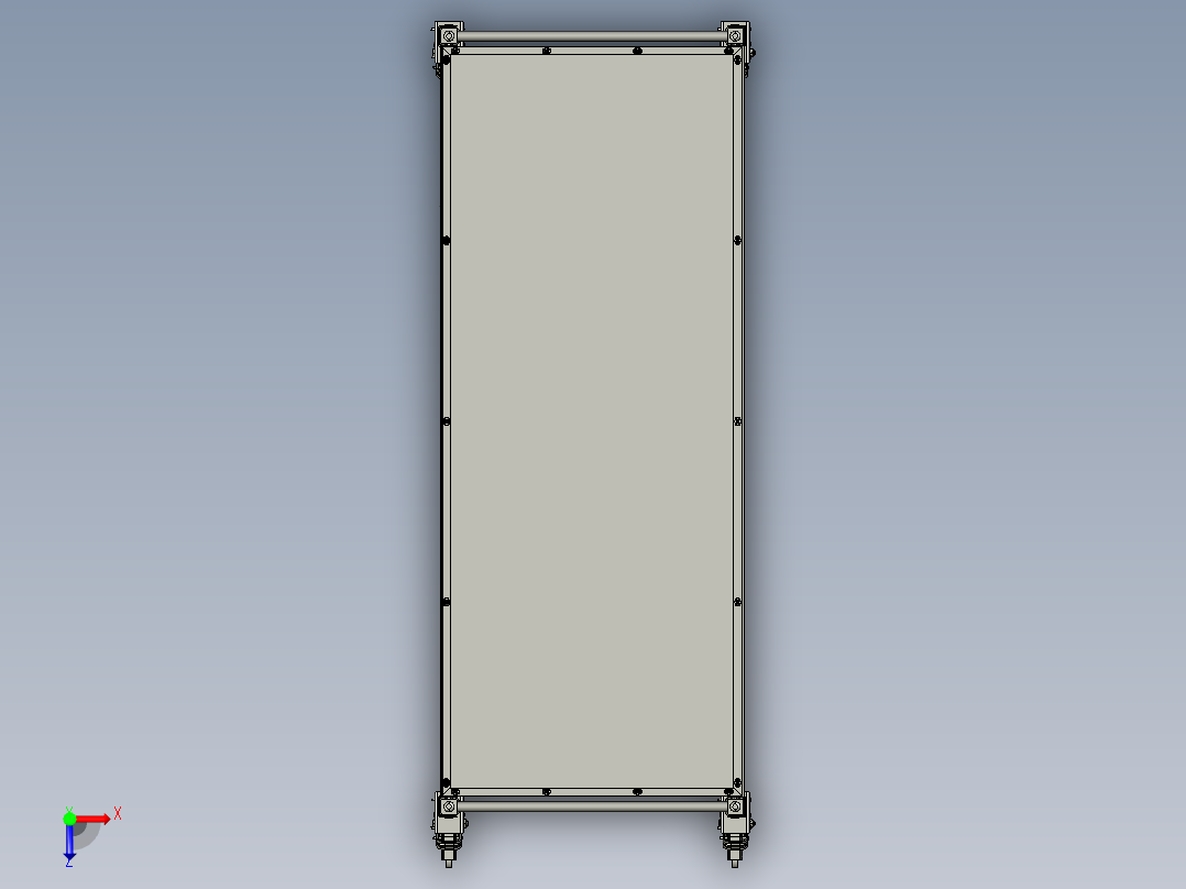 脚手架设计模型俯视图