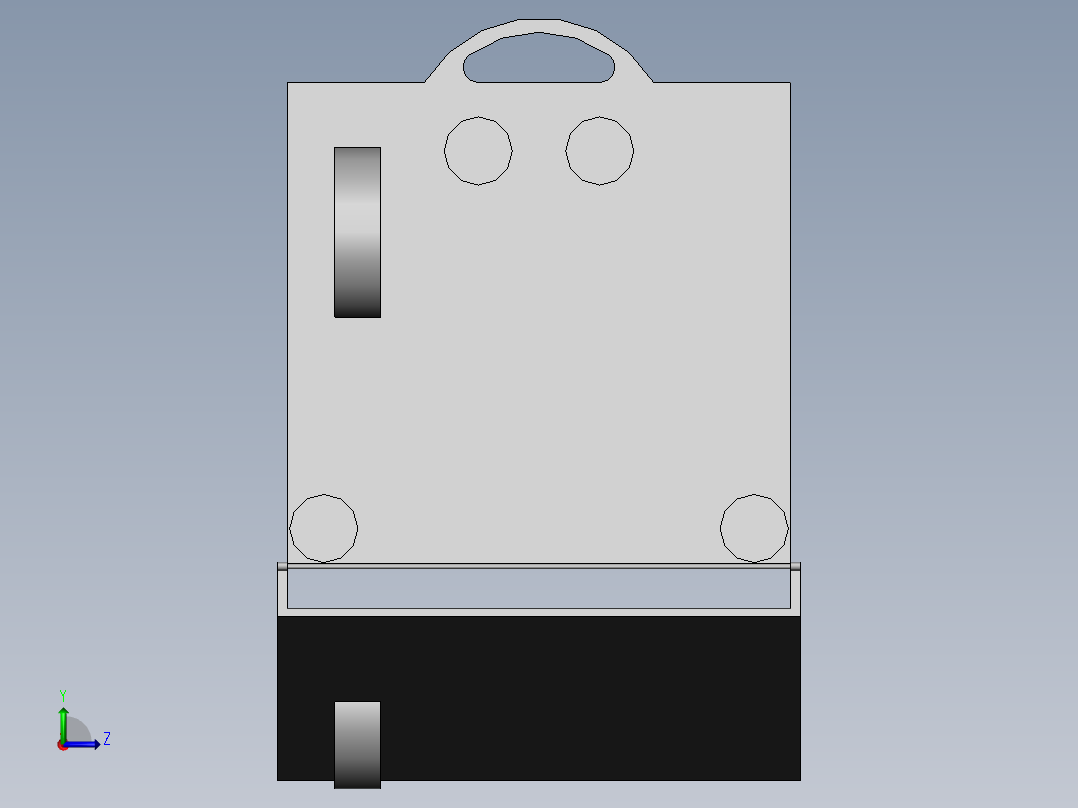 汽车胎压检测设备左视图