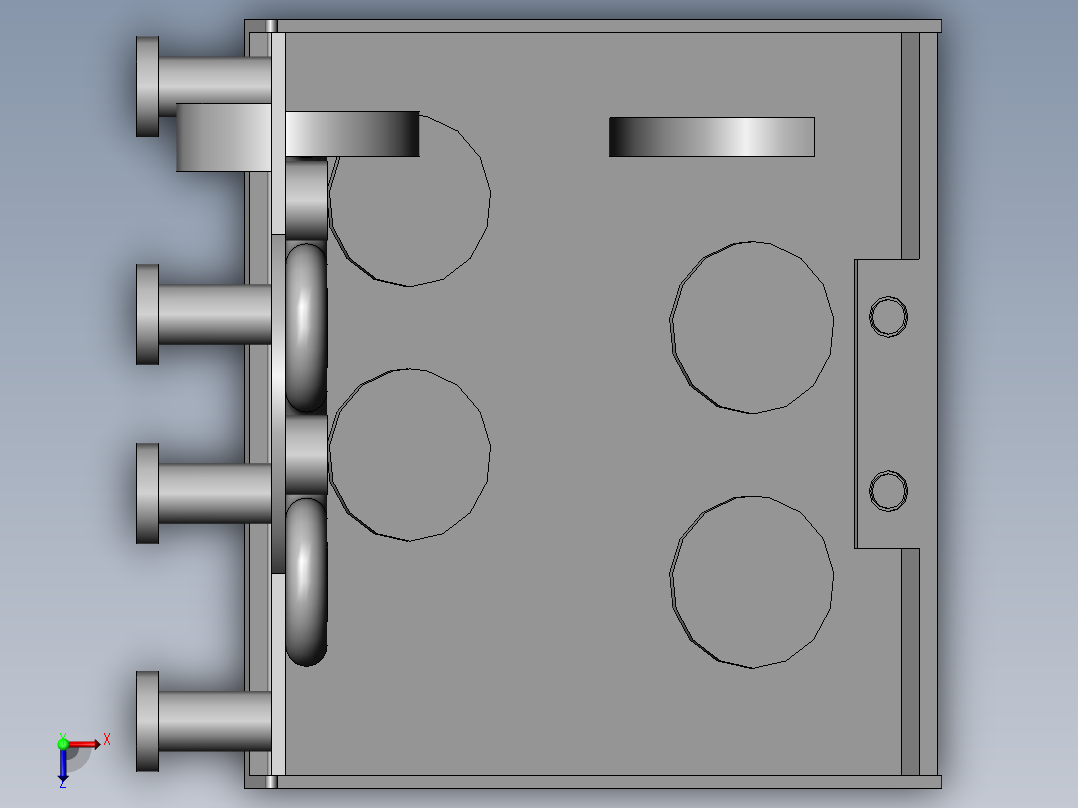 汽车胎压检测设备俯视图