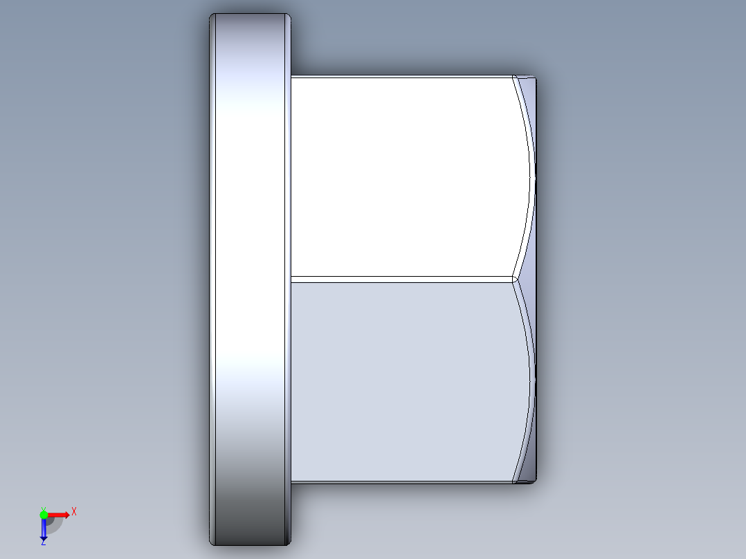 法兰螺母-34-FN.STEP俯视图