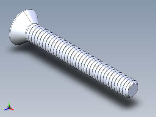 锥形内六角头螺钉-FHCS 0.250x 2.000