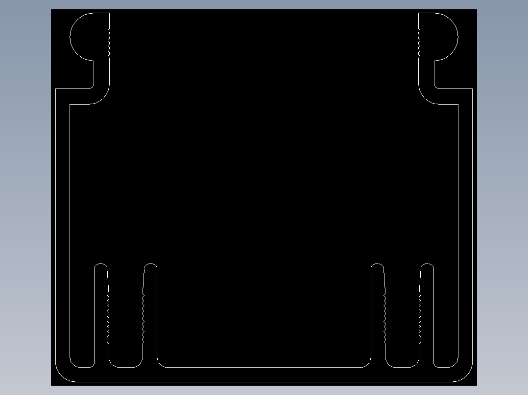 型材-KJN CABLE CONDUIT 40X40 KJN511011.DXF