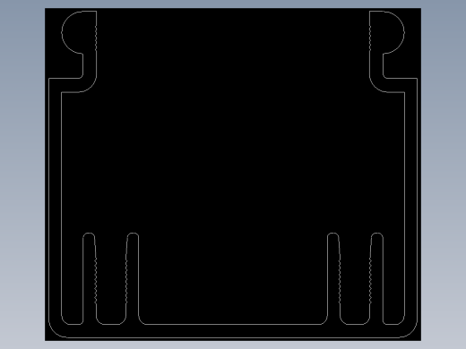 型材-KJN CABLE CONDUIT 40X40 KJN511011.DXF