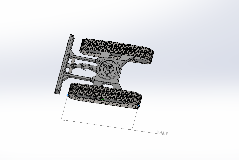 6吨挖掘机履带底盘三维SW模型+CAD