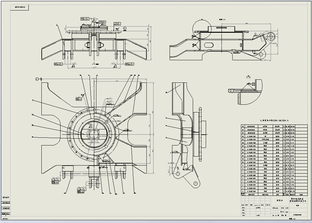 6吨挖掘机履带底盘三维SW模型+CAD