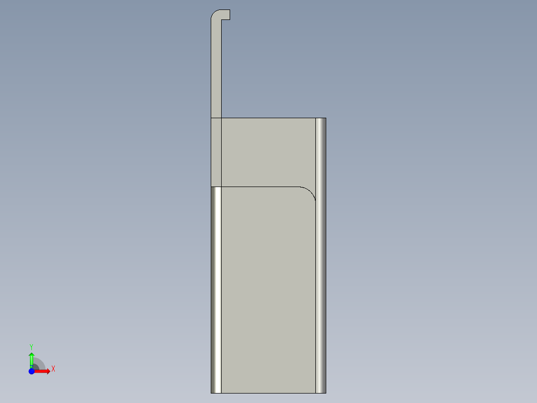 基恩士LV-S41_bracket_kc图纸模型前视图