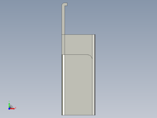 基恩士LV-S41_bracket_kc图纸模型前视缩略图