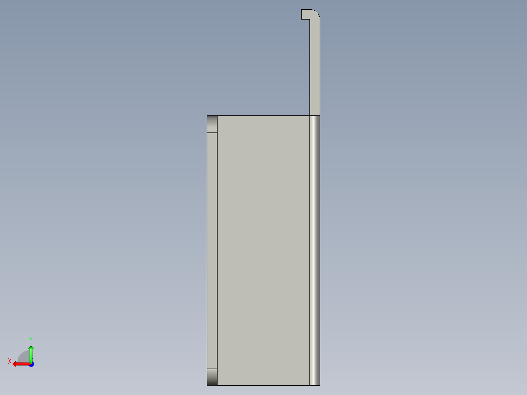 基恩士LV-S41_bracket_kc图纸模型后视图