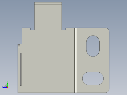 基恩士LV-S41_bracket_kc图纸模型右视缩略图