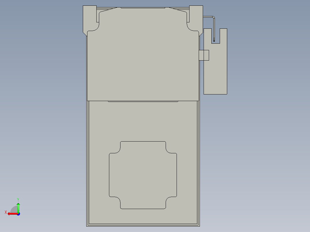 直线模组LHA6-S200-D-100W(16丝杆)设计图纸后视图