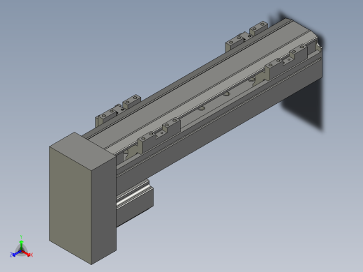 直线模组LHA6-S200-D-100W(16丝杆)设计图纸正等轴测缩略图