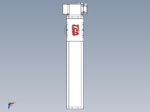 同步带全封闭直线模组TPA-HCB-110D-90-L400-RP-C-P40-N3俯视缩略图