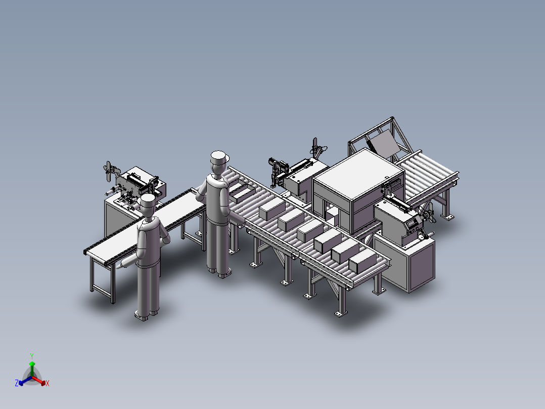 自动组装线正等轴测图