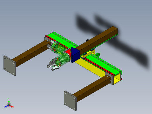 JX332-MAR08 五自由度桁架机器人与PROE仿真设计