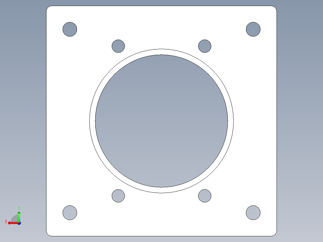 模组KK-86-F8 安川750W电机板(安川=台达 汇川 三菱 富士 禾川).STEP后视图