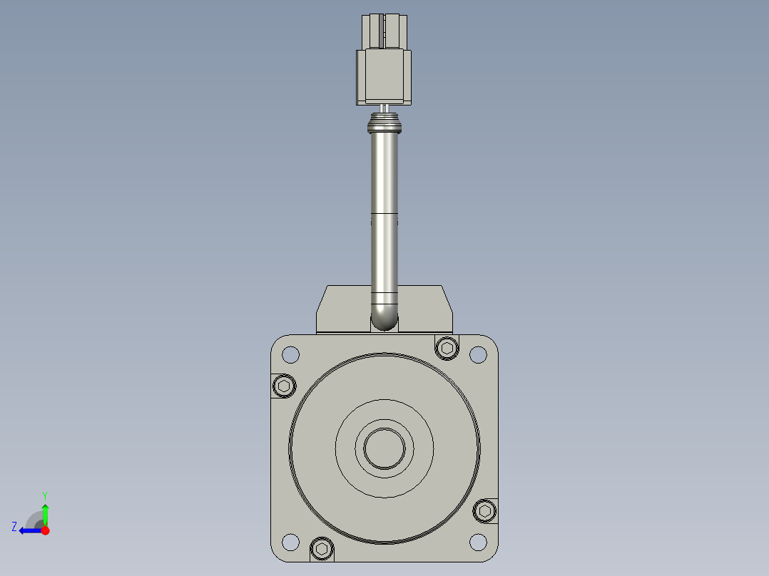 200W MHMJ伺服马达右视图