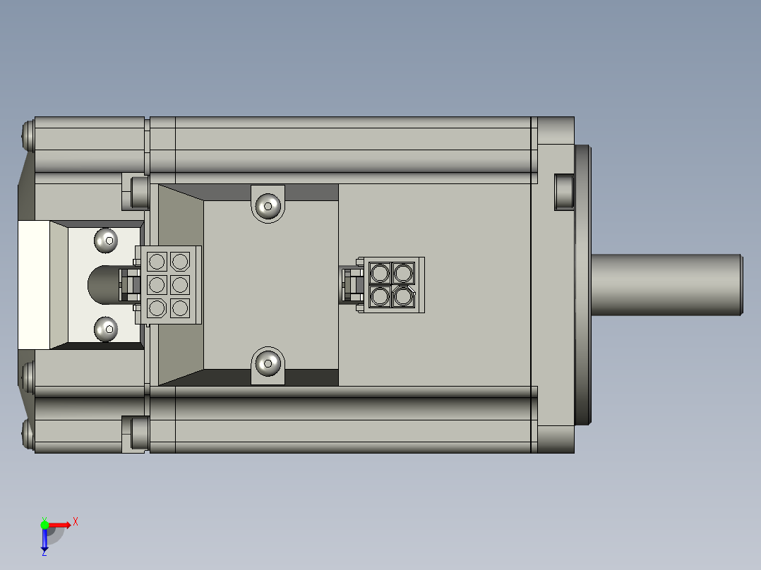 200W MHMJ伺服马达俯视图