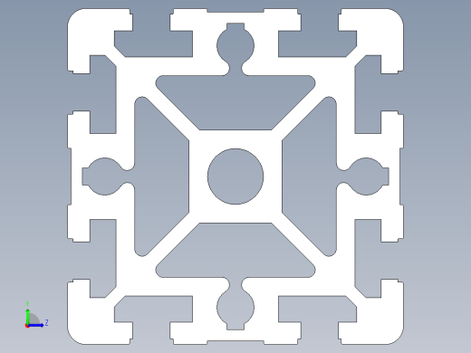 型材-BR 90X90H KJN990500.STEP左视缩略图