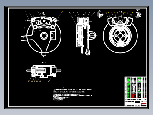 QC141-现代伊兰特汽车制动系统设计前盘后盘式制动器汽车类设计[全套CAD和文档]