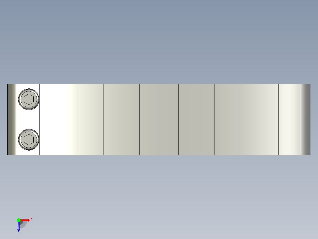取手(塑膠)KW-3D多系列多零件图纸模型俯视图