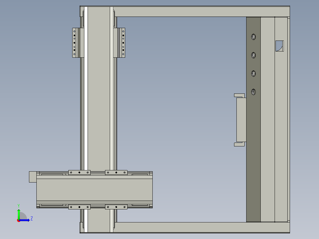 同步带桌面式平台B441-57步进版左视图