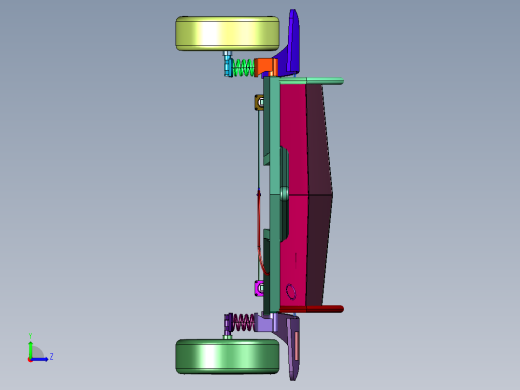 平台牵引拖车左视缩略图