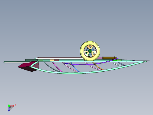 平台牵引拖车俯视缩略图