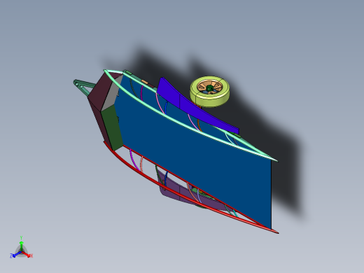 平台牵引拖车正等轴测缩略图