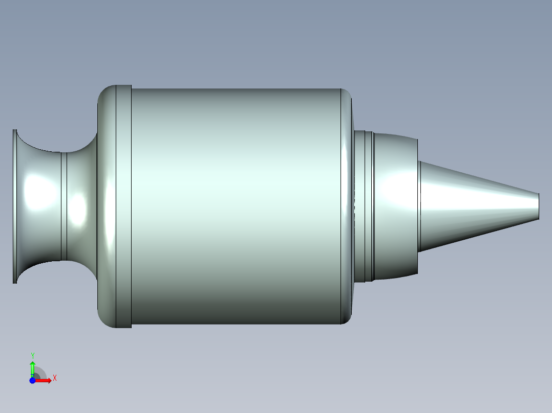 折流燃烧室前视图