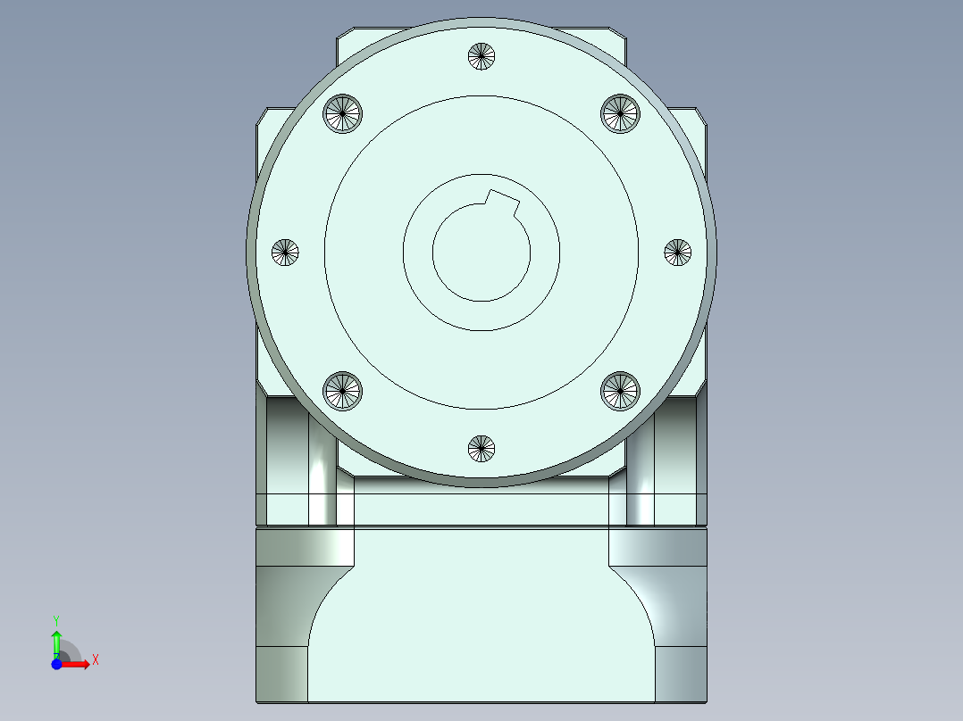 直齿孔ZPLE120-L1 19-70-90-M5前视图
