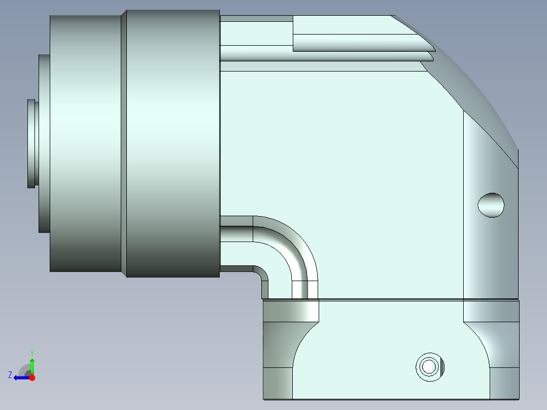直齿孔ZPLE120-L1 19-70-90-M5右视图