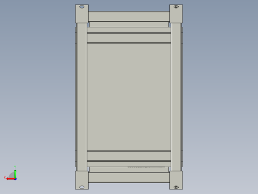 液压站油冷机固定支架组件后视缩略图