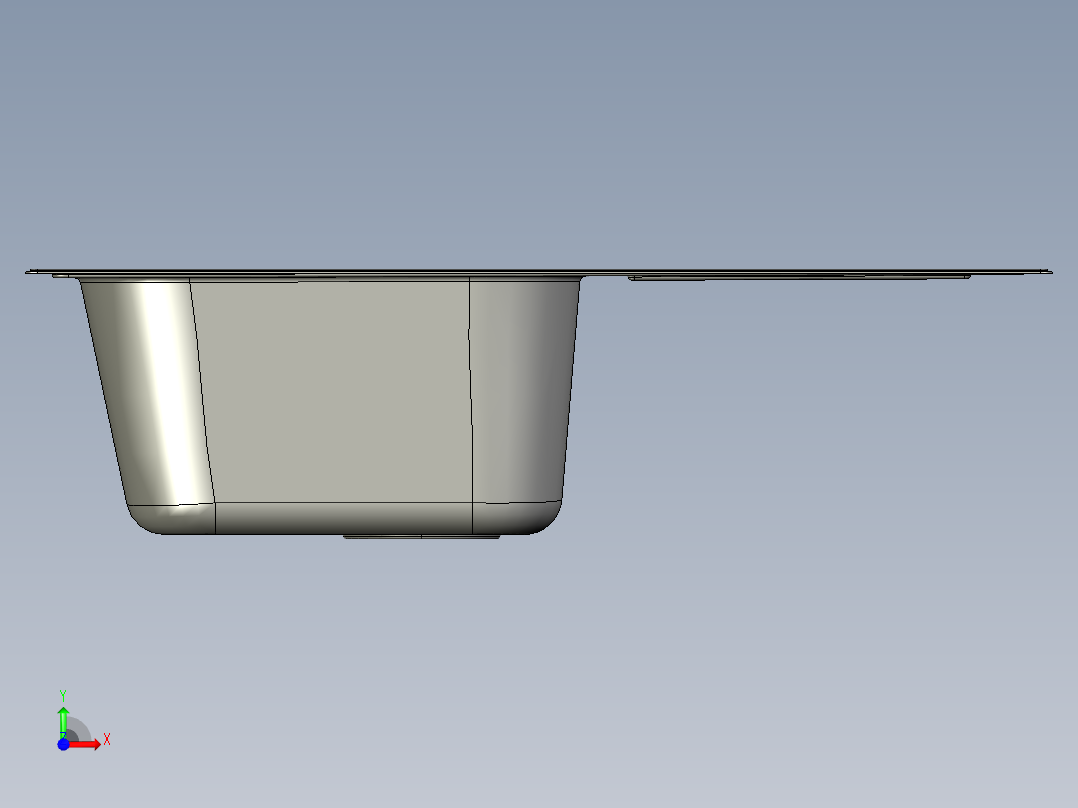 水槽、不锈钢水槽(10)前视图