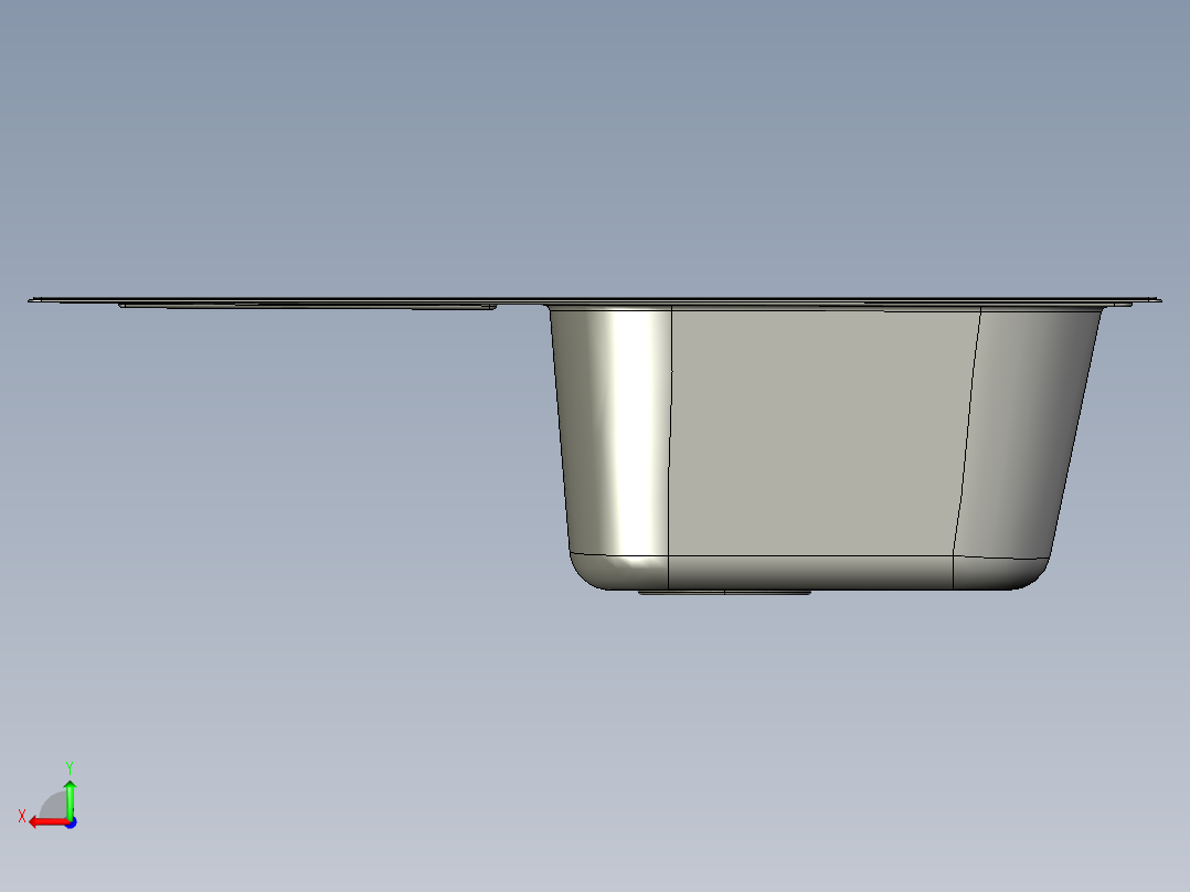 水槽、不锈钢水槽(10)后视图