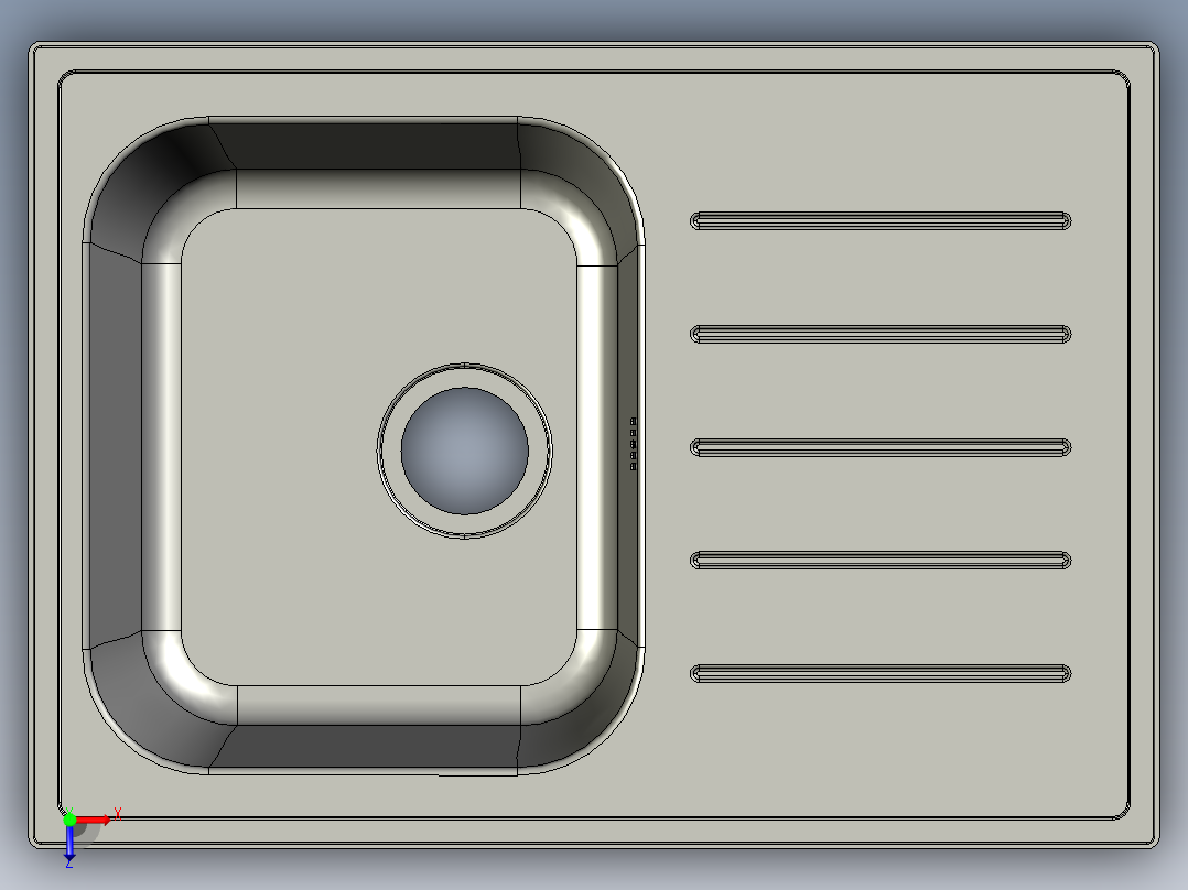 水槽、不锈钢水槽(10)俯视图