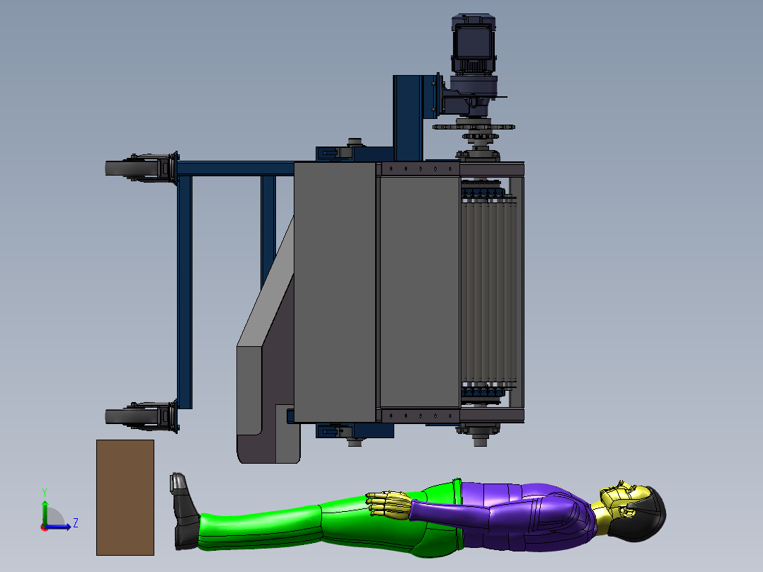 砂糖橘分拣流水线sw18左视图