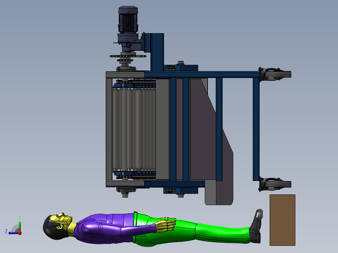 砂糖橘分拣流水线sw18右视图