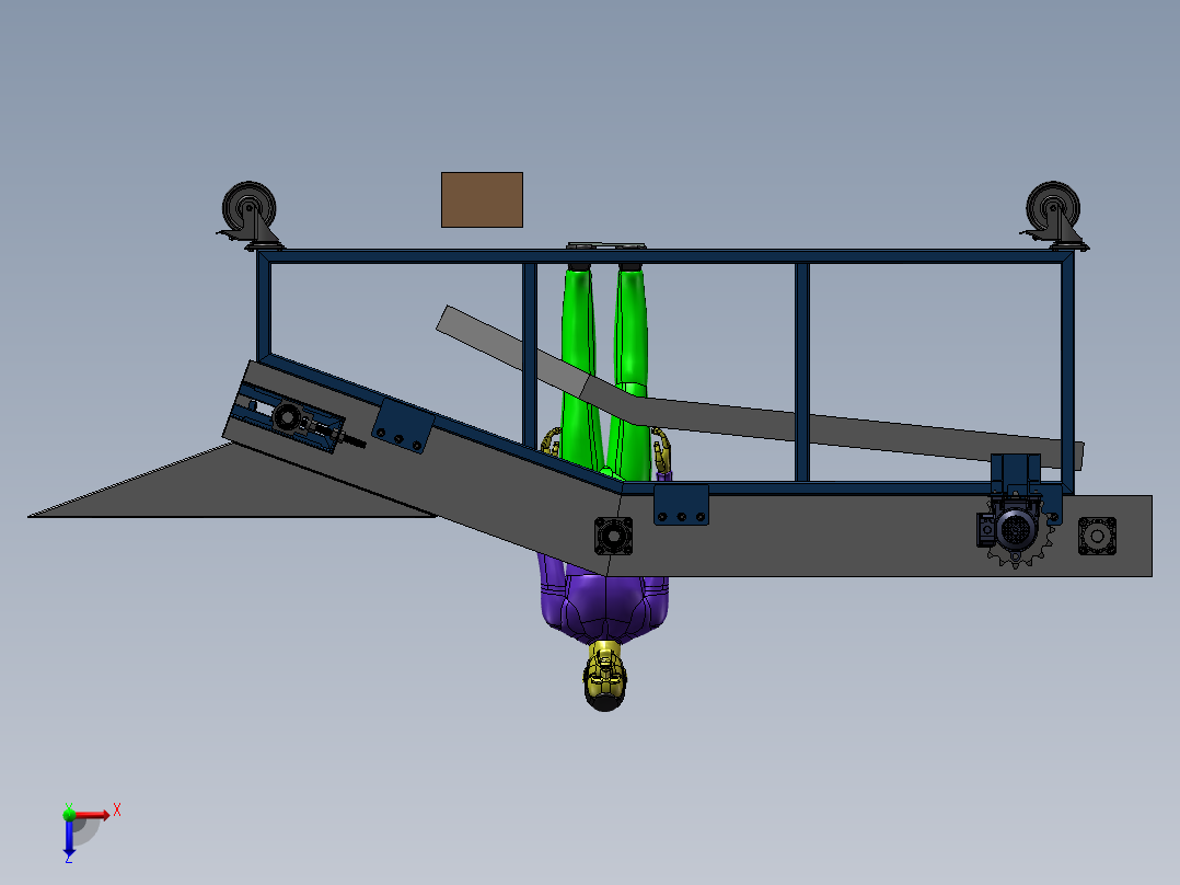 砂糖橘分拣流水线sw18俯视图
