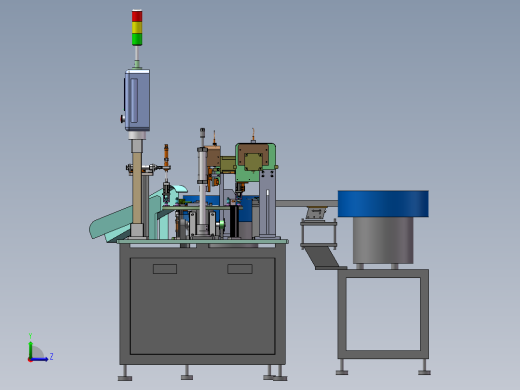 喷雾泵内活塞2件套组装机（sw17可编辑+工程图+bom）左视缩略图