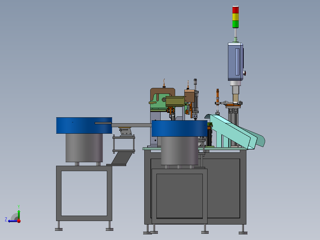 喷雾泵内活塞2件套组装机（sw17可编辑+工程图+bom）右视图