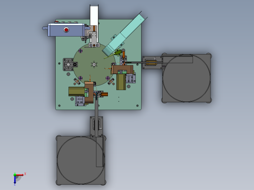 喷雾泵内活塞2件套组装机（sw17可编辑+工程图+bom）俯视缩略图