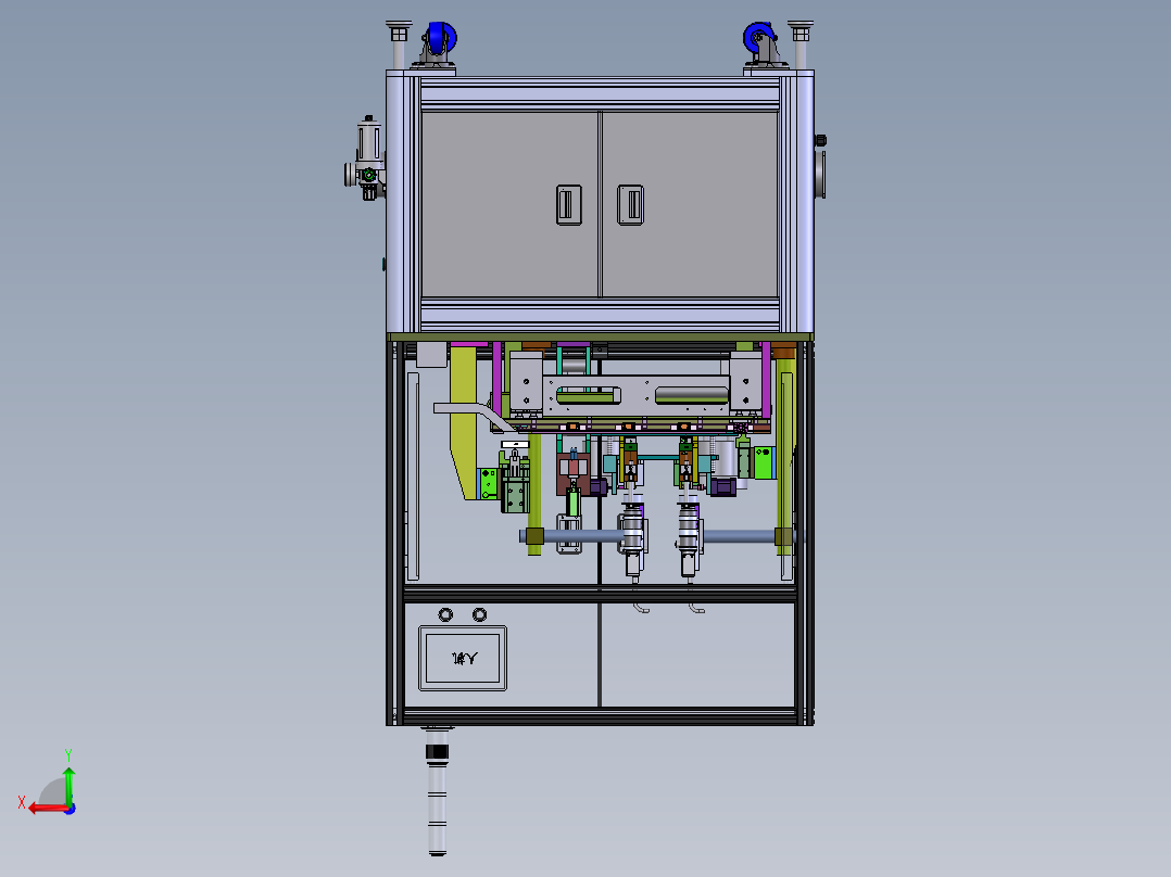 自动PIN组装压合检测机sw17可编辑后视图