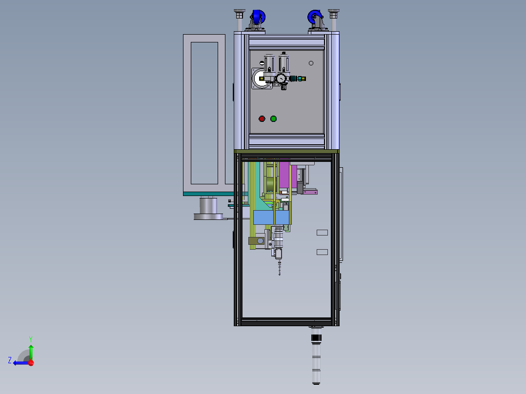 自动PIN组装压合检测机sw17可编辑右视图